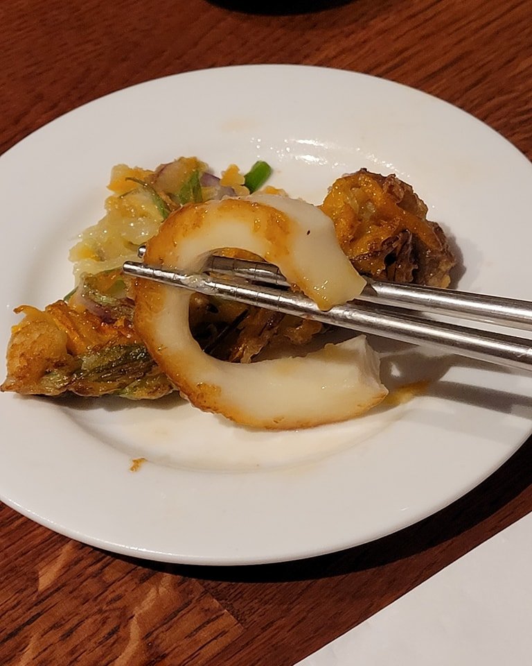 海鮮煎餅 in Korean Table 魷魚很大條
海鮮煎餅 in Korean Table