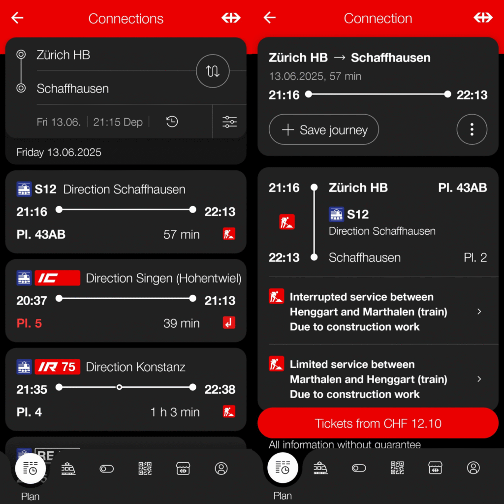SBB Mobile App